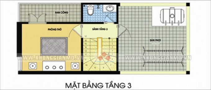 Mặt bằng tầng 3